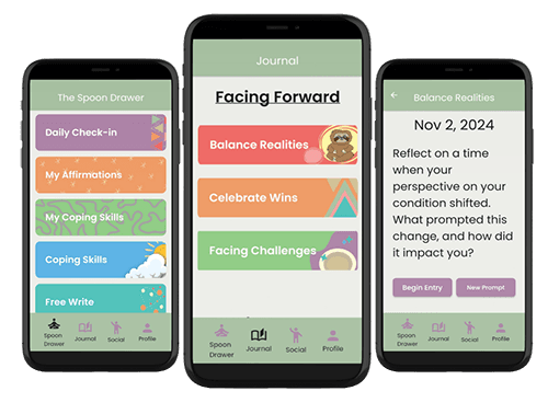 Short on Spoons Journaling App
